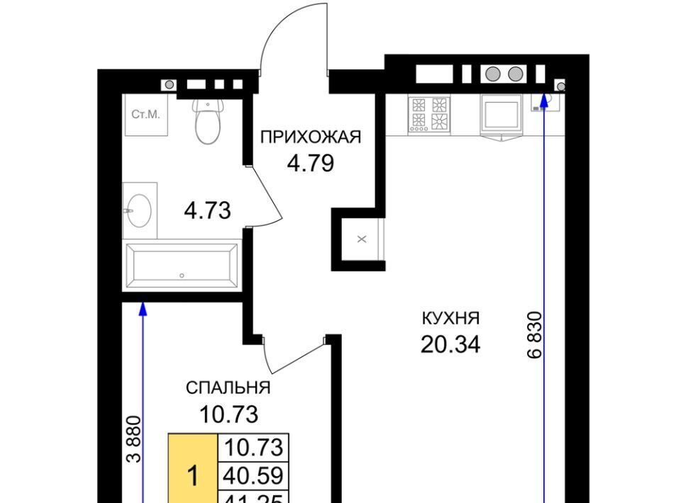 квартира р-н Гурьевский г Гурьевск ЖК «Включи» фото 1