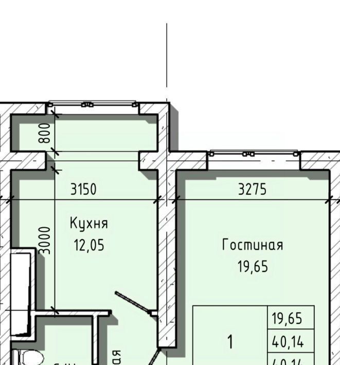 квартира г Нальчик ул Солнечная 8к/1 микрорайон «7 микрорайон (2 этап)» фото 3