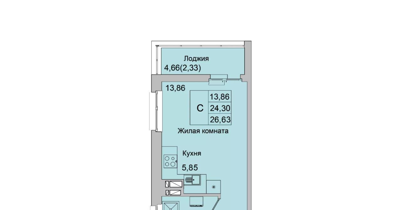 квартира г Батайск ул Булгакова 11 фото 1