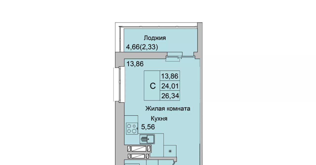 квартира г Батайск ул Булгакова 11 фото 2