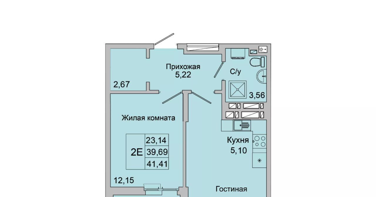 квартира г Батайск ул Булгакова 11 фото 2