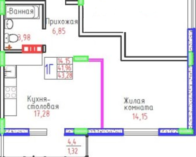 квартира г Тольятти р-н Автозаводский ул Маршала Жукова 58 городской округ Тольятти фото 2