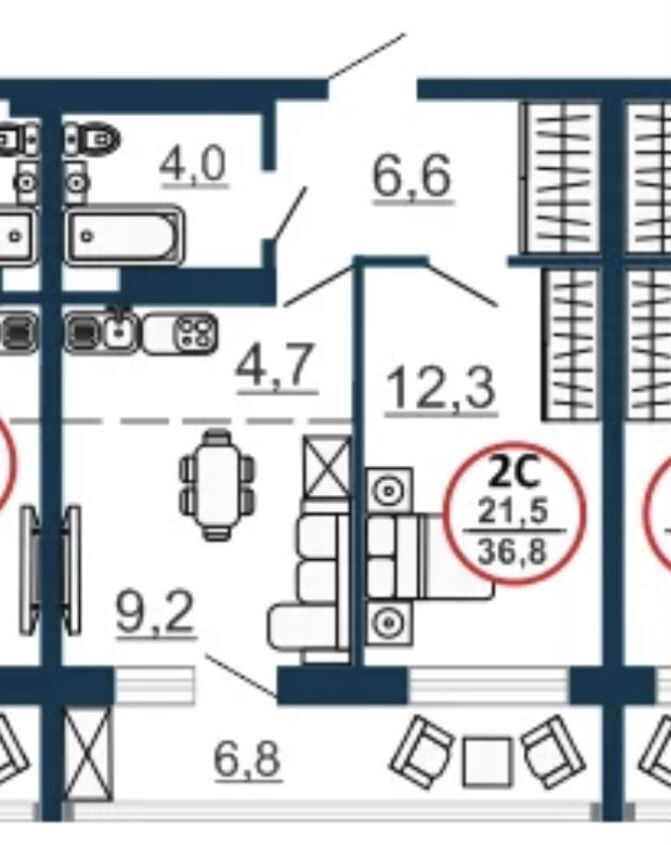 квартира г Новосибирск р-н Кировский ул Бронная 22 фото 16