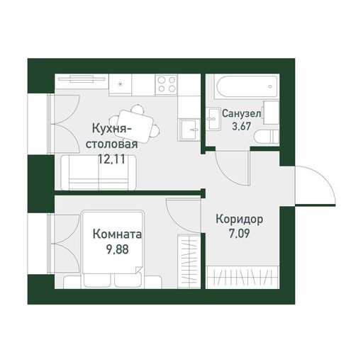 р-н Ленинский кв-л 45, стр. 1. 2 фото