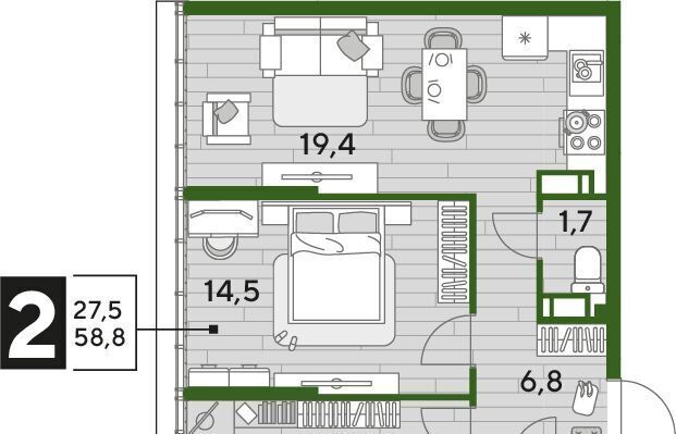 квартира г Краснодар р-н Прикубанский ул им. Анны Ахматовой фото 1