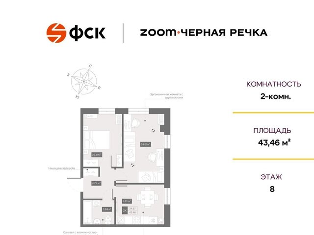 Выборгская сторона Черная Речка дом 4 Апарт-комплекс «Zoom Черная Речка» лит. А фото