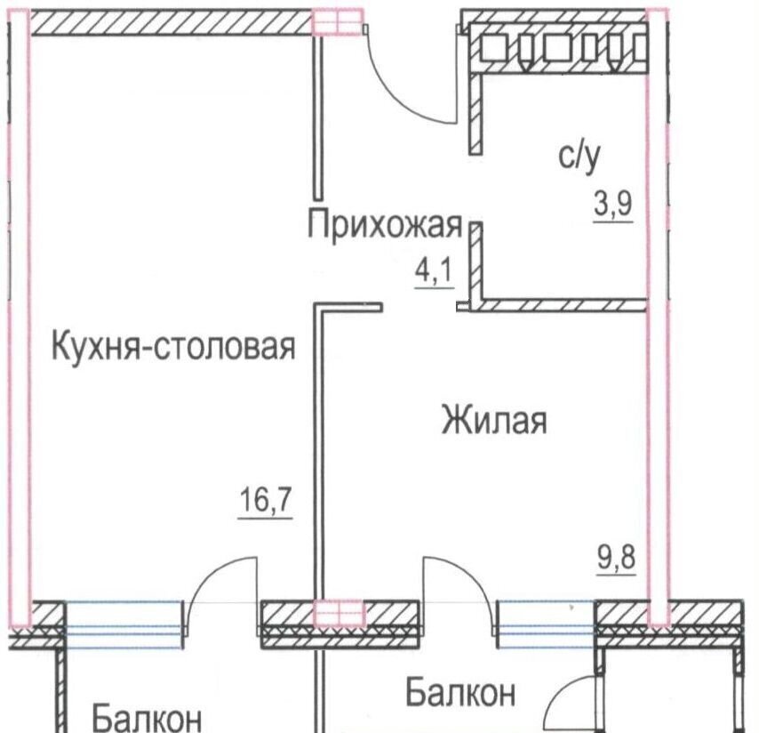 квартира городской округ Красногорск п Отрадное ул Молодежная 5 ЖК «Отрада» Красногорск, Пятницкое шоссе фото 25