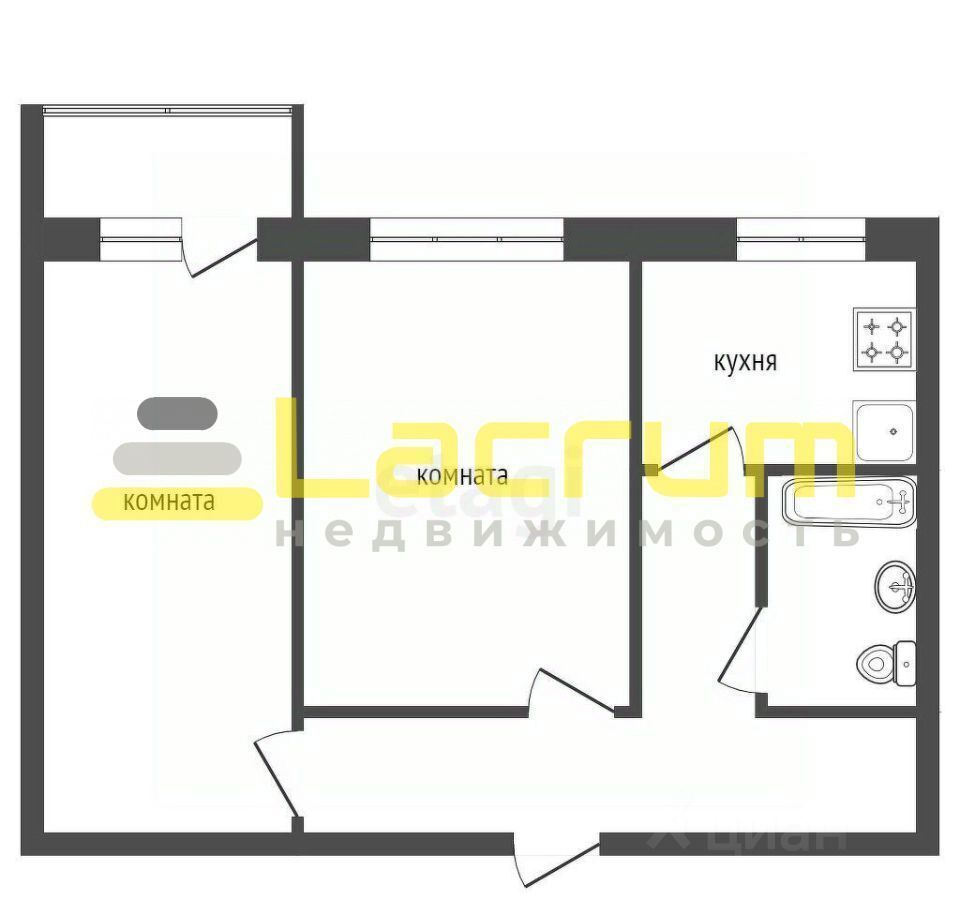 квартира г Красноярск р-н Железнодорожный ул Железнодорожников 20 фото 15