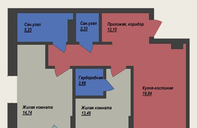 квартира г Ханты-Мансийск ул Объездная 57 ЖК «Квартал на Объездной» фото 1