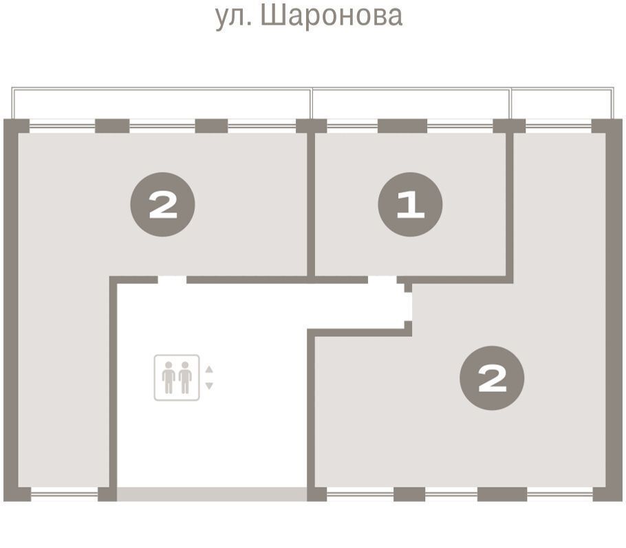 квартира г Омск р-н Кировский ул Крупской 2 Кварталы Драверта Кировский АО фото 3