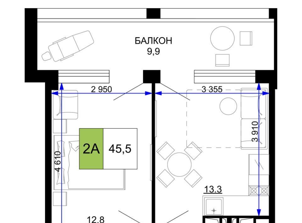 квартира р-н Анапский г Анапа проезд Сосновый апарт-комплекс по проезду Сосновый фото 1