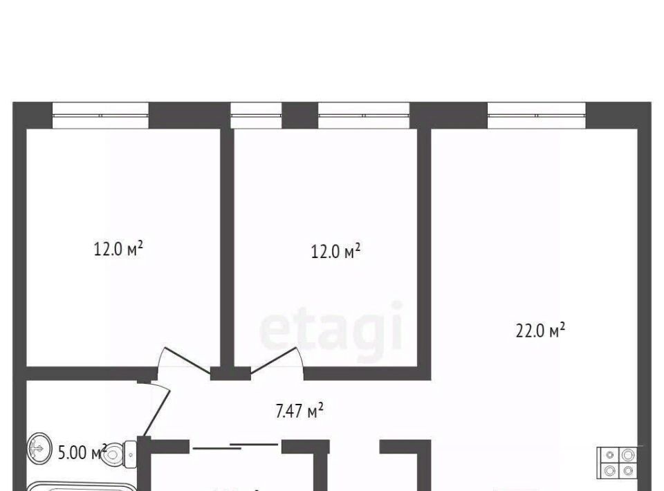 квартира г Тюмень р-н Ленинский ул Харьковская 72б фото 3