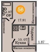 квартира г Калининград р-н Центральный ул Д.Донского ЖК «Централ Парк» жилой дом фото 2