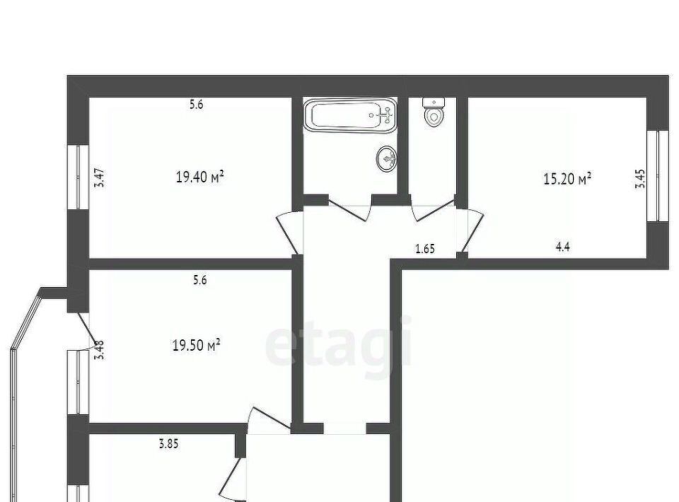 квартира г Тюмень р-н Калининский ул 9 Января 162 фото 2