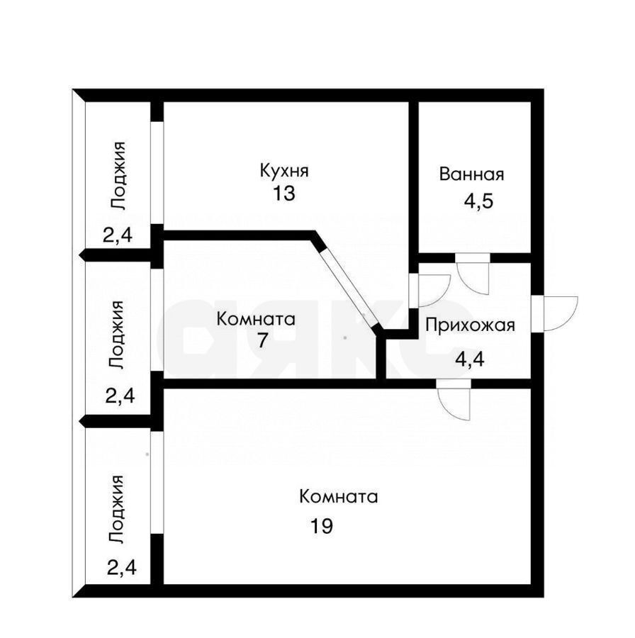 квартира г Краснодар р-н Прикубанский ул им. Дунаевского И.И. 9 фото 13