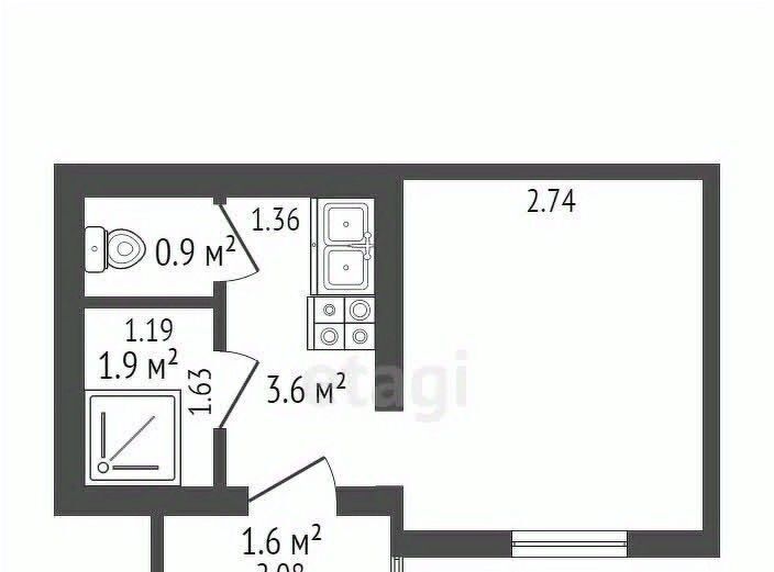 квартира г Ростов-на-Дону р-н Кировский ул Очаковская 18 фото 10