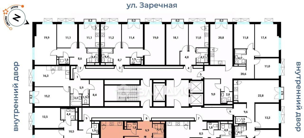 квартира г Москва метро Фили ул Большая Филёвская 3к/2 фото 12