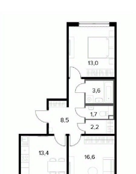 квартира г Москва ш Ленинградское 228к/7 Молжаниново фото 1