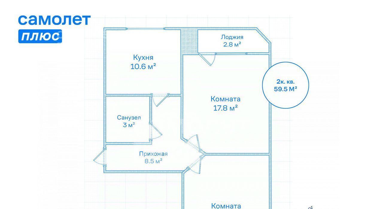 квартира г Санкт-Петербург метро Выборгская пр-кт Металлистов 117 Финляндский округ фото 25