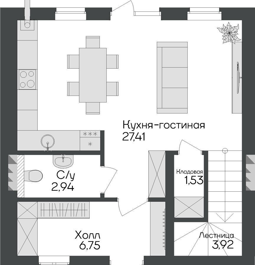 квартира р-н Уфимский д Начапкино 1 оч. стр. 33, Уфа фото 8