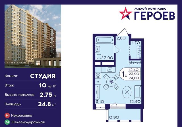 мкр Железнодорожный ЖК «Героев» корп. 408, ул. Автозаводская фото