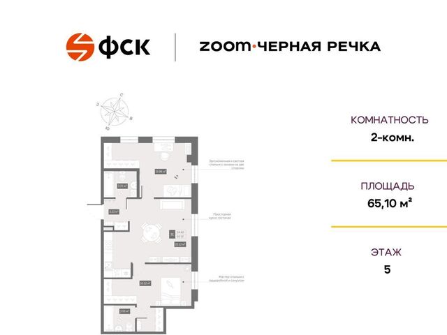 Черная Речка Выборгская сторона Апарт-комплекс «Zoom Черная Речка» лит. А фото