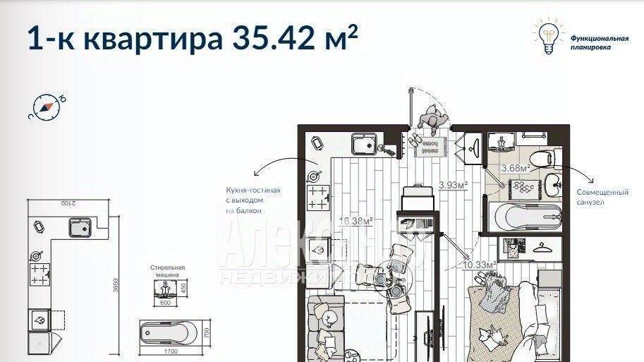 квартира р-н Ломоносовский п Новогорелово ул Современников 17к/1 Виллозское городское поселение, Ленинский проспект фото 5