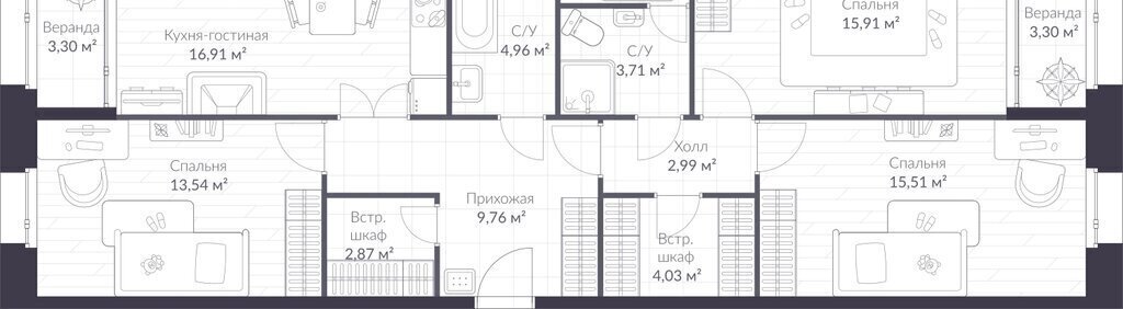 квартира г Санкт-Петербург п Стрельна ш Красносельское 22 метро Проспект Ветеранов фото 1