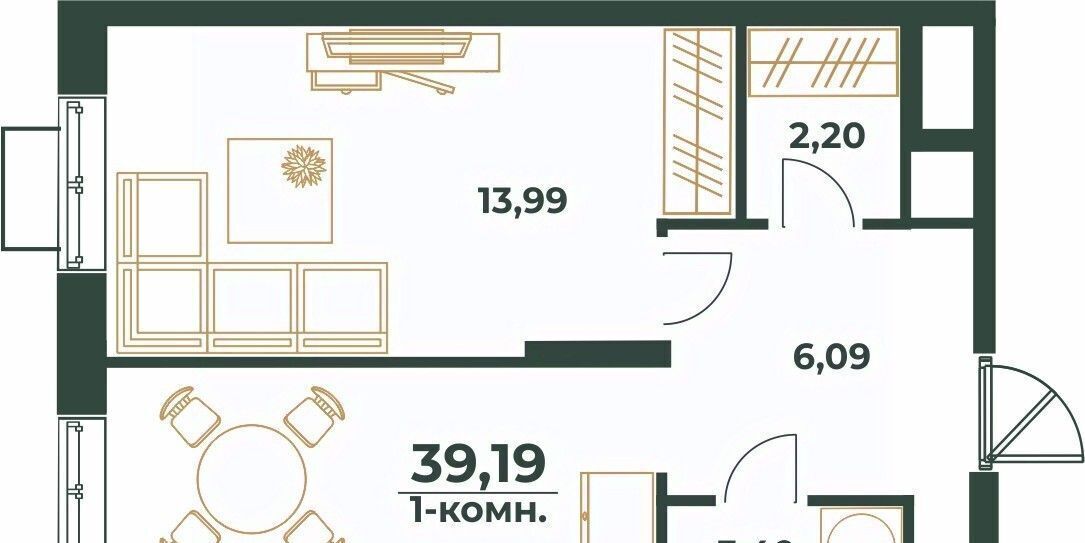 квартира г Хабаровск р-н Индустриальный Южный микрорайон ул Малиновского фото 1