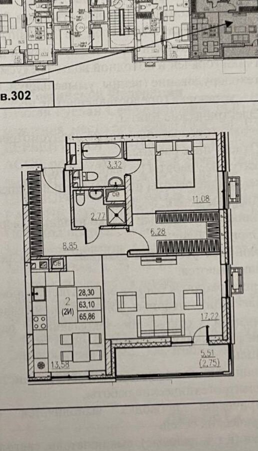 квартира г Москва метро Кантемировская ш Каширское 74а фото 2