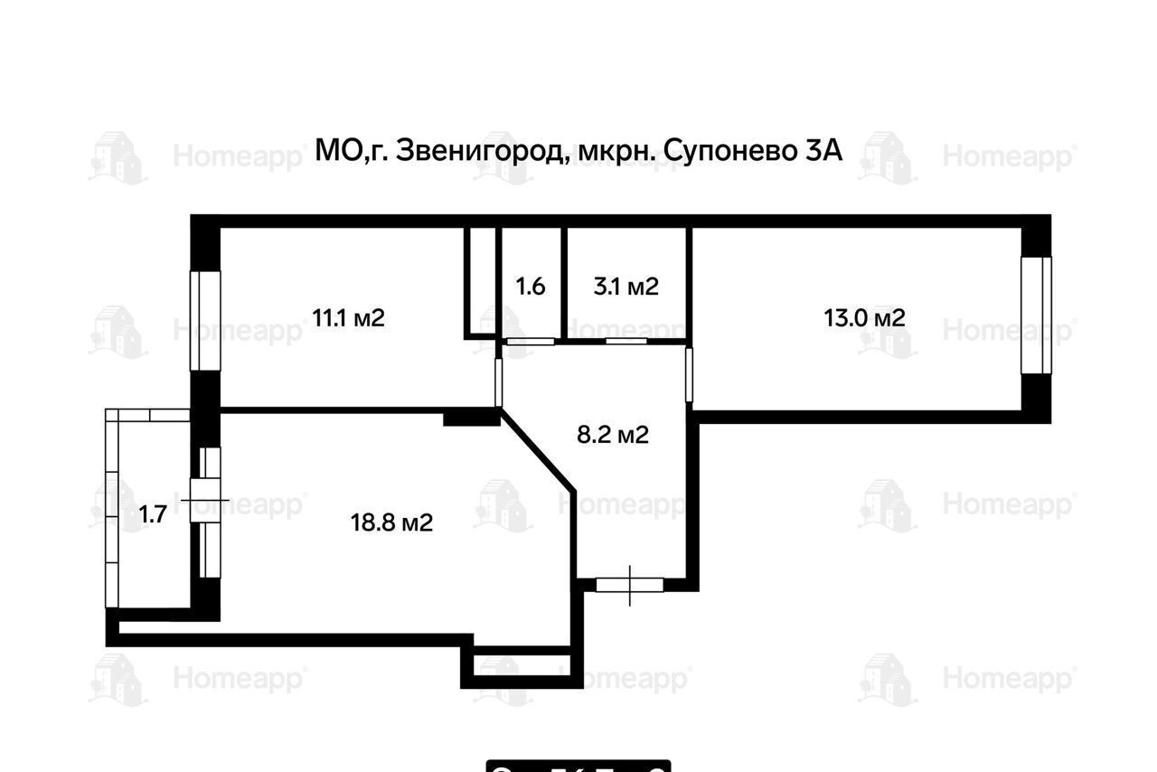 квартира городской округ Одинцовский г Звенигород мкр-н Супонево, 3А фото 28