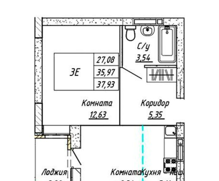 квартира г Барнаул р-н Железнодорожный ул Шевченко 135 фото 1