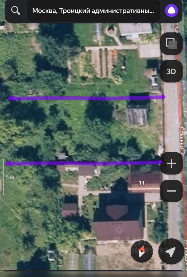 земля г Москва п Михайлово-Ярцевское д Сенькино-Секерино ул Секерино-3 ТиНАО Московская область, городской округ Истра, Троицк фото 2