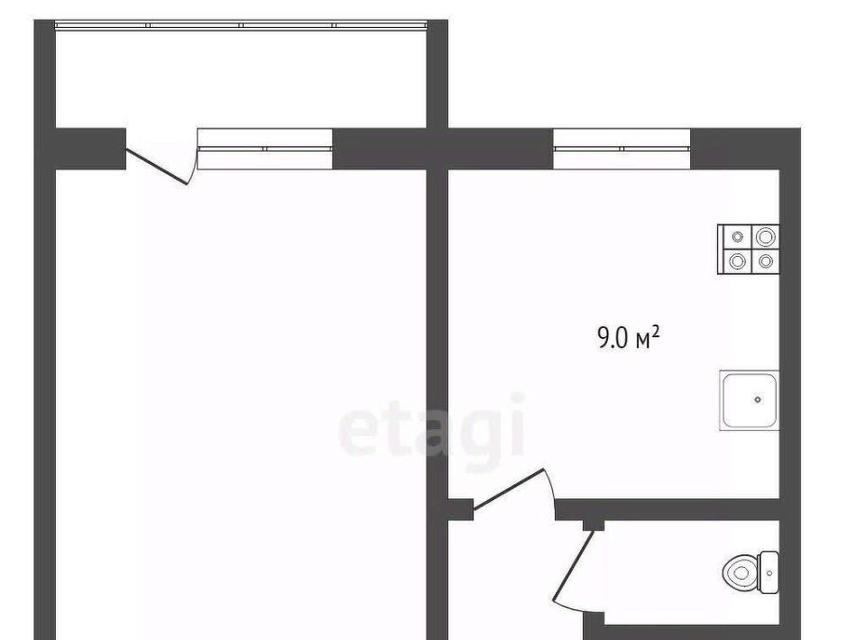 квартира г Тюмень р-н Калининский ул Московский тракт 102 фото 3