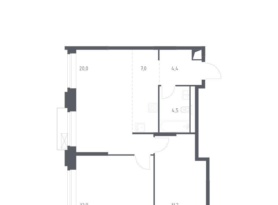 квартира г Москва Давыдково ЖК Верейская 41 4/2 фото 1