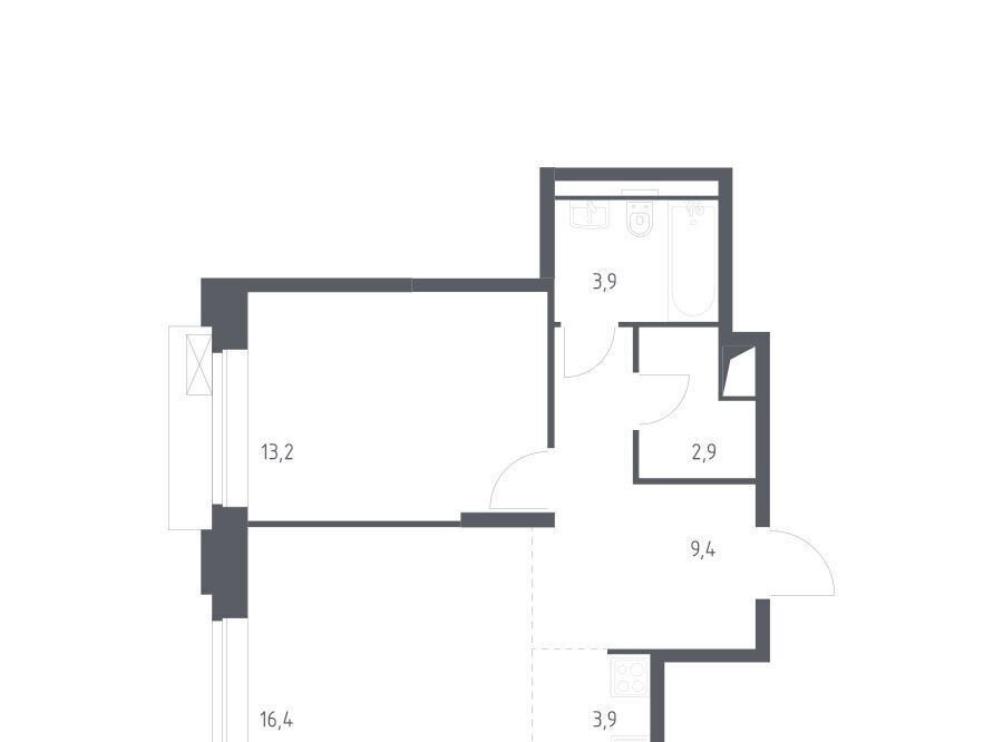 квартира г Москва Давыдково ЖК Верейская 41 2/2 фото 1