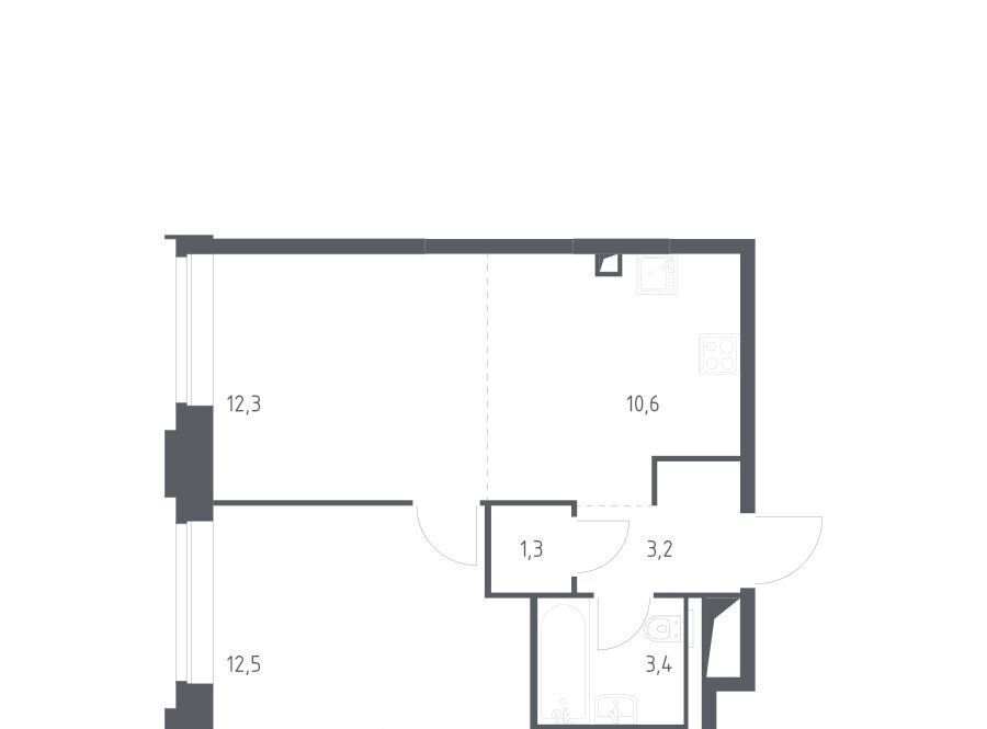 квартира г Москва Давыдково ЖК Верейская 41 2/2 фото 1