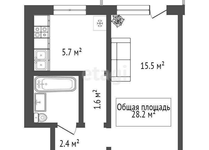 квартира г Новосибирск ул Кошурникова 13 городской округ Новосибирск фото 1