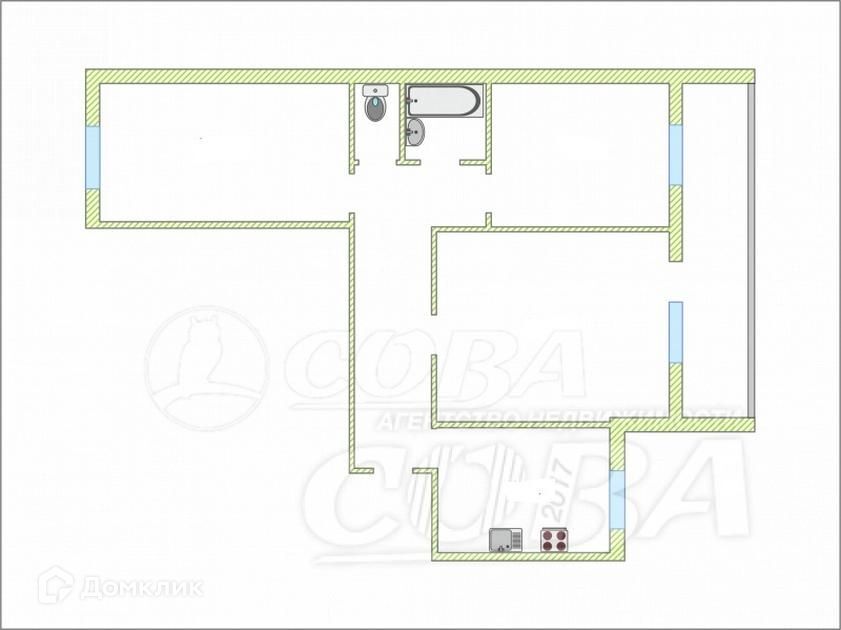 квартира г Тюмень ул Комбинатская 63 городской округ Тюмень фото 10