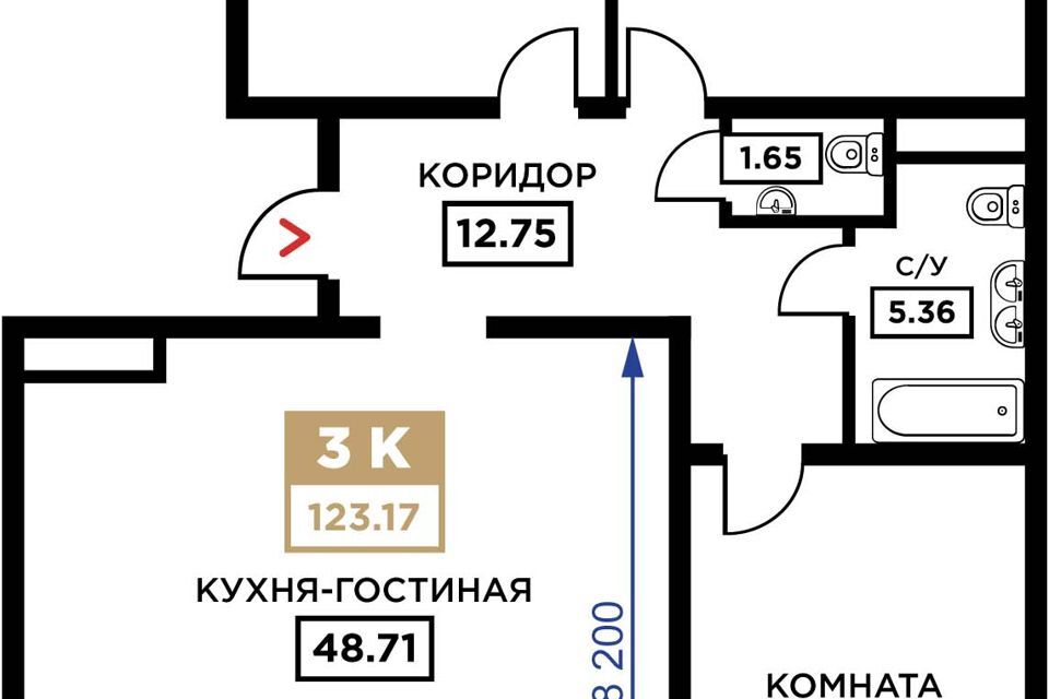 квартира г Краснодар ул Школьная 1 Краснодар городской округ фото 1