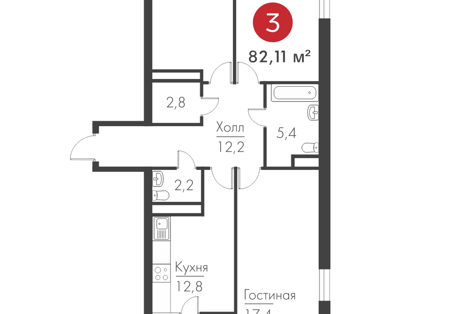 квартира г Самара ул Николая Панова 38 городской округ Самара фото 1