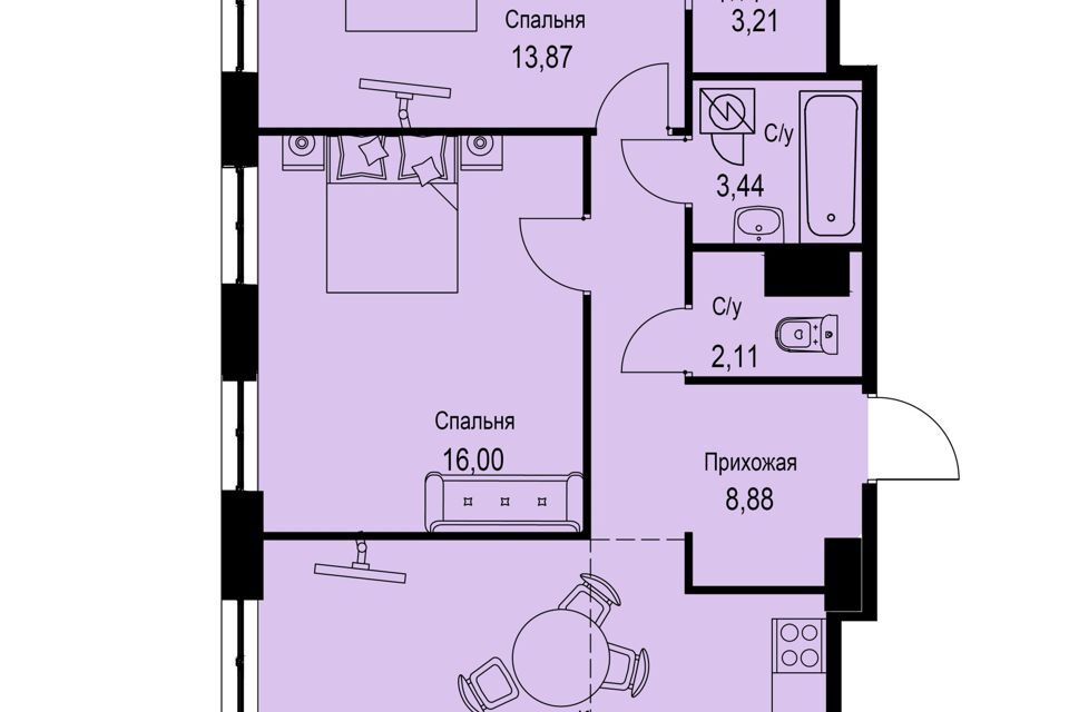 квартира р-н Всеволожский г Кудрово Сооружение фото 1