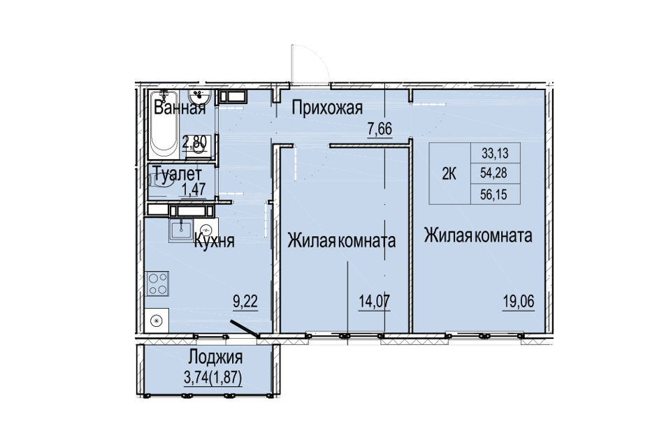 квартира г Нижний Новгород городской округ Нижний Новгород, Жилой комплекс Новый город фото 1