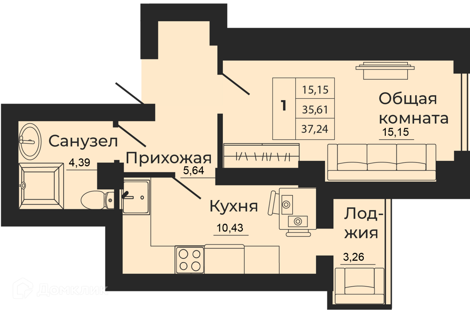 квартира г Батайск городской округ Батайск, Мечта, жилой квартал фото 1