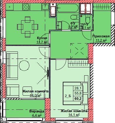 квартира г Владивосток Владивостокский городской округ, жилой комплекс Каштановый двор фото 1