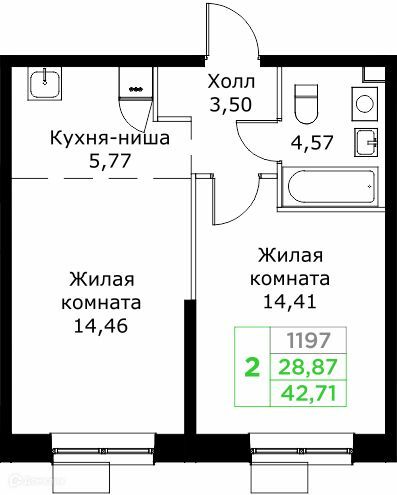 квартира г Мытищи Строящийся жилой дом, городской округ Мытищи фото 1