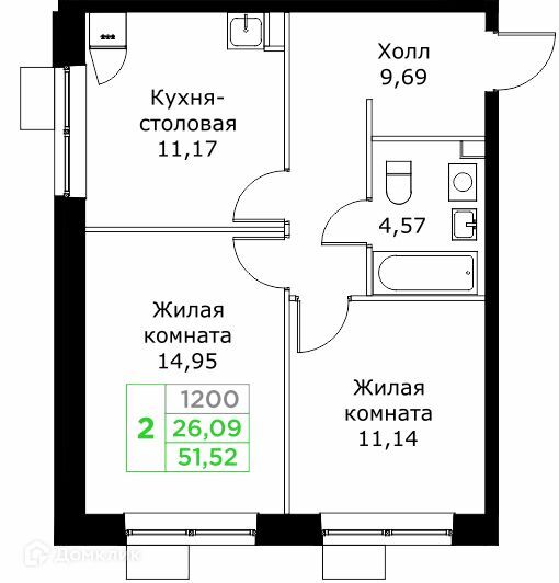 квартира г Мытищи Строящийся жилой дом, городской округ Мытищи фото 1