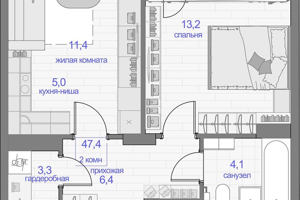 квартира г Красноярск городской округ Красноярск, Образцово фото 1