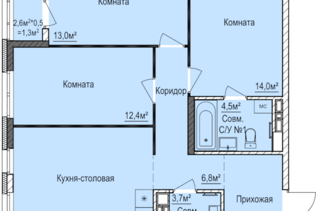 квартира городской округ Ижевск, Буммаш фото