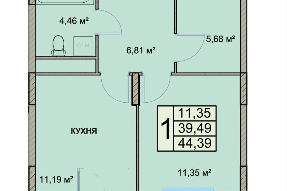 квартира г Ярославль городской округ Ярославль, Фрунзенский район фото 1